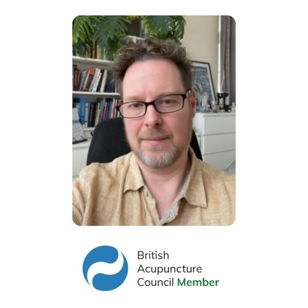 Esaias Hobbs, British Acupuncture Council member and acupuncture practitioner in Lewes
